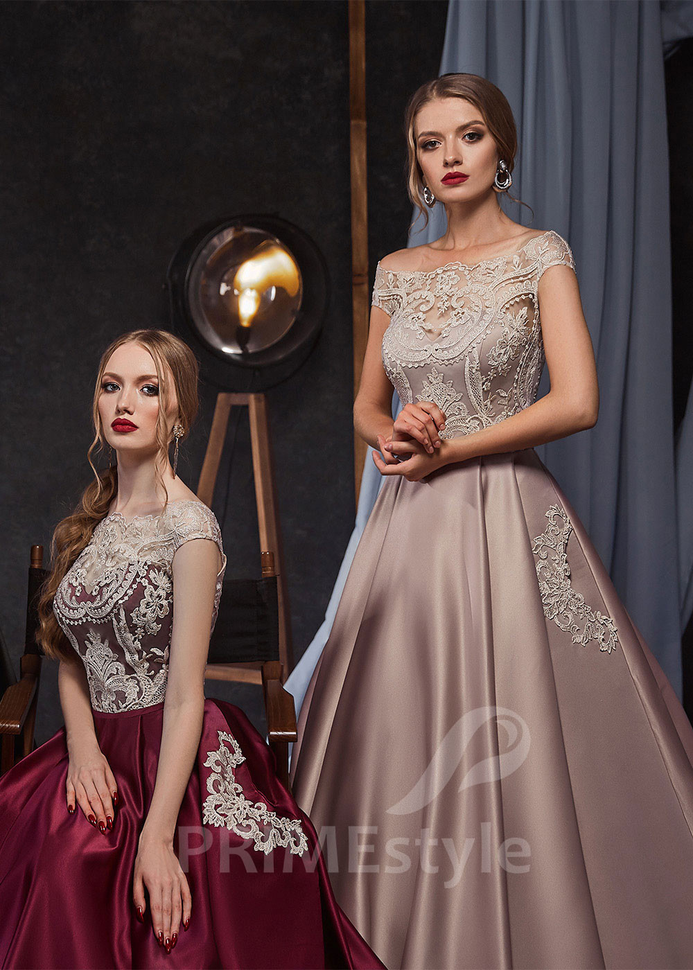 Saténové šaty na svadbu RS449