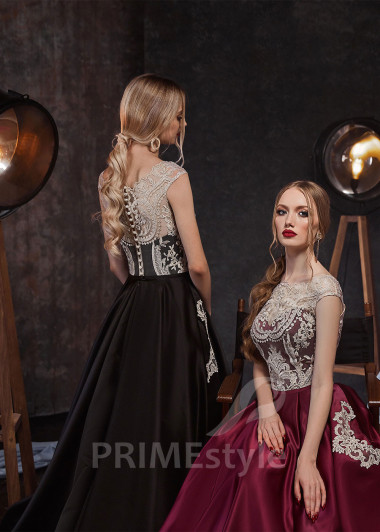 Saténové šaty na svadbu RS449 - primestyle.sk