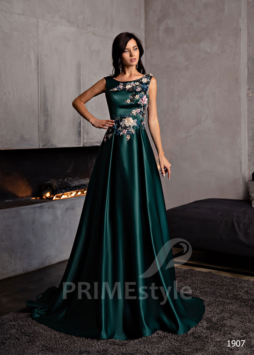 Kvetované šaty na svadbu RC1907