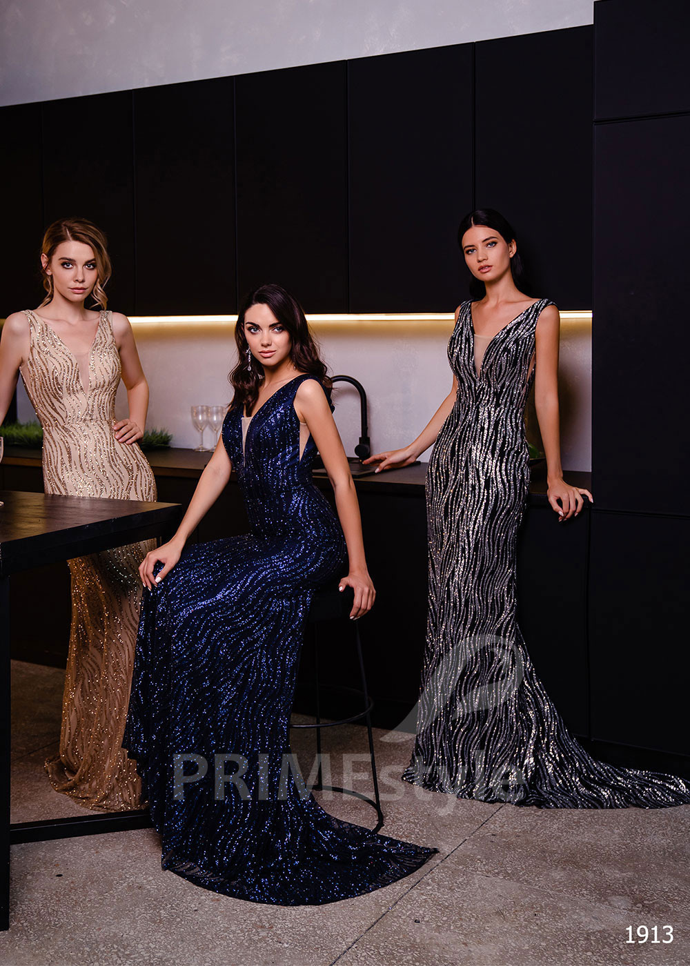 Trblietavé spoločenské šaty RC1913