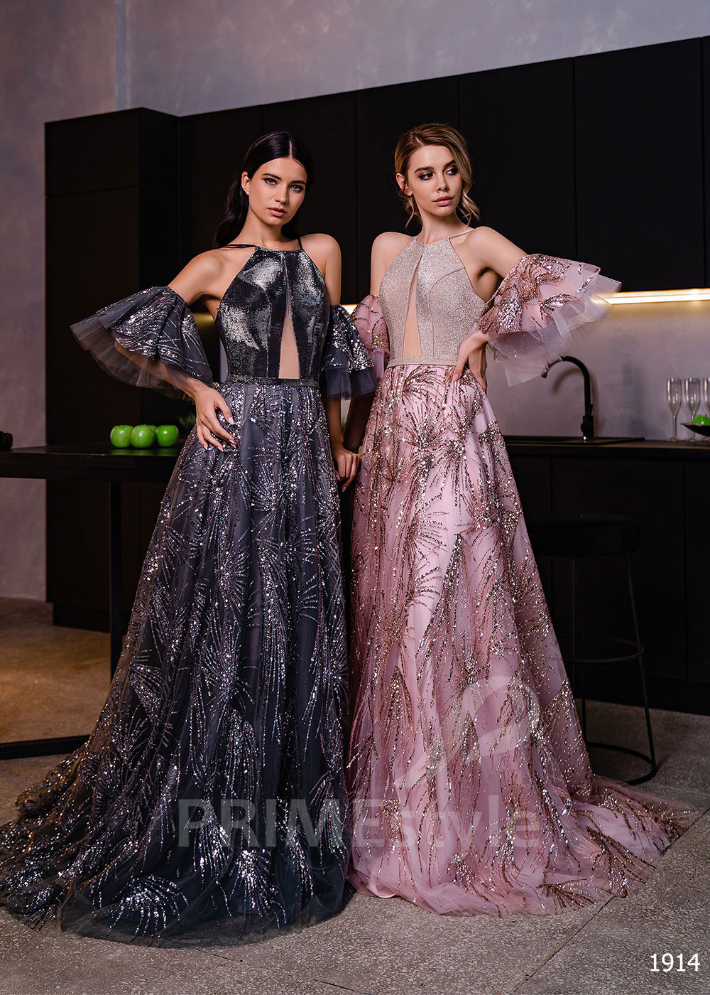 Extravagantné šaty na ples RC1914