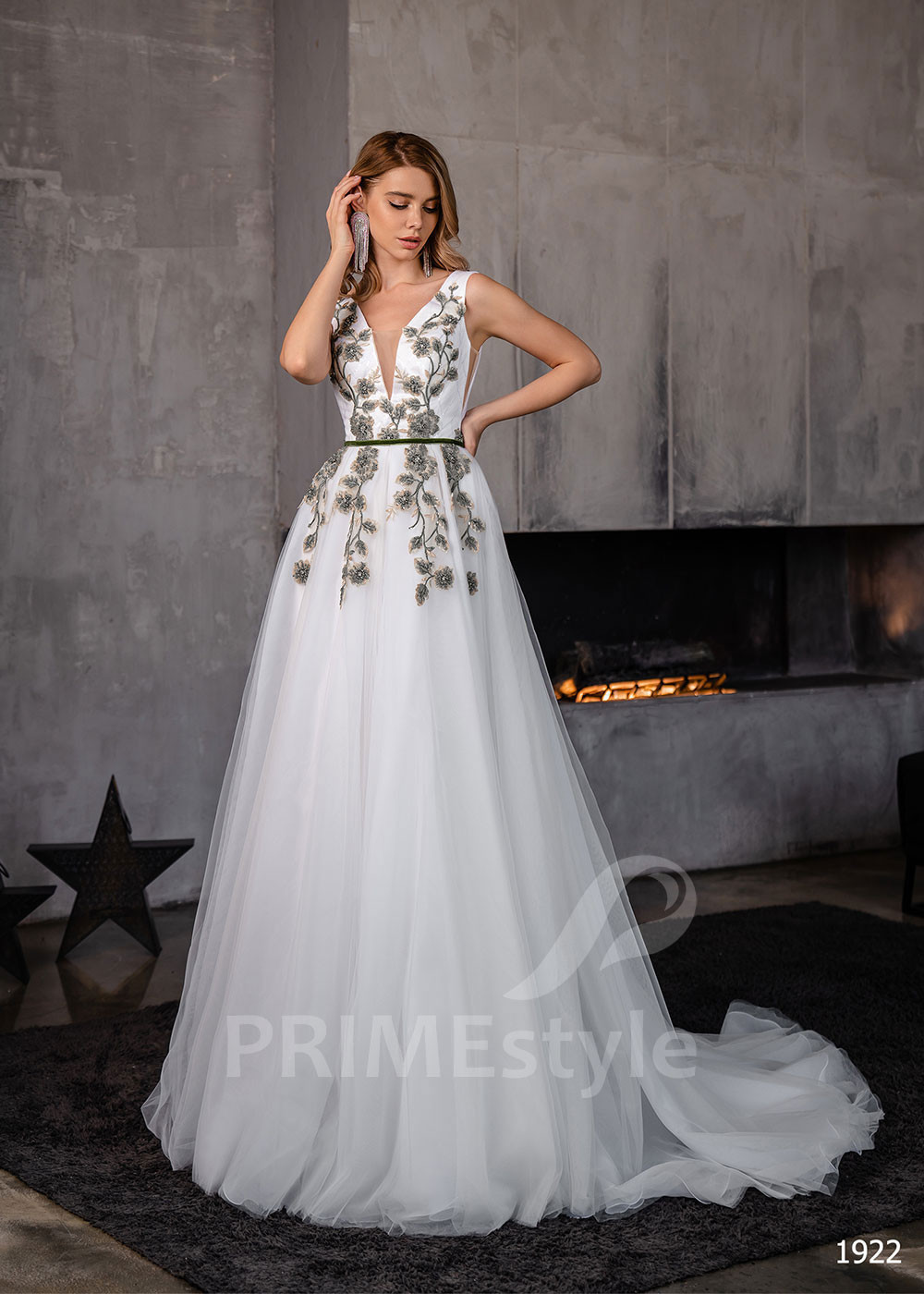 Kvetované šaty na svadbu RC1922