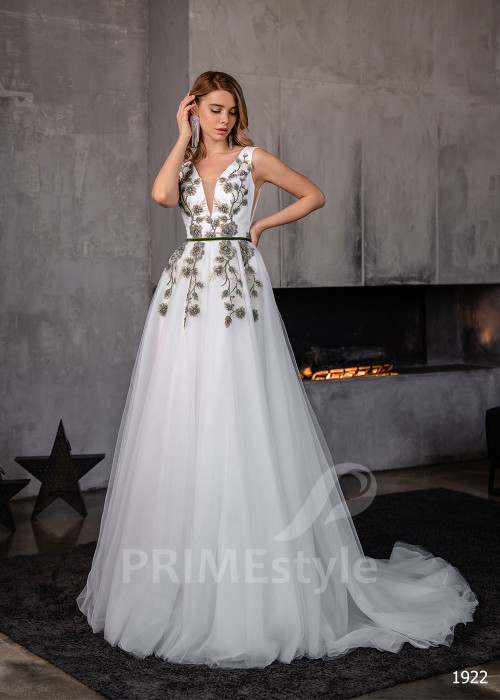 Kvetované šaty na svadbu RC1922
