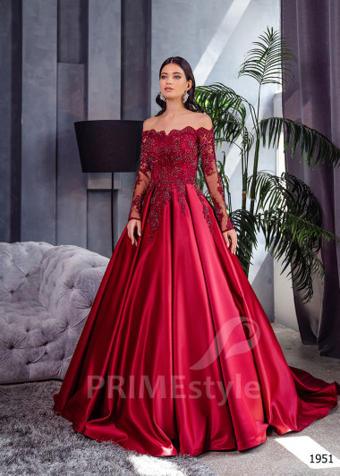 Saténove popolnočné šaty RC1951