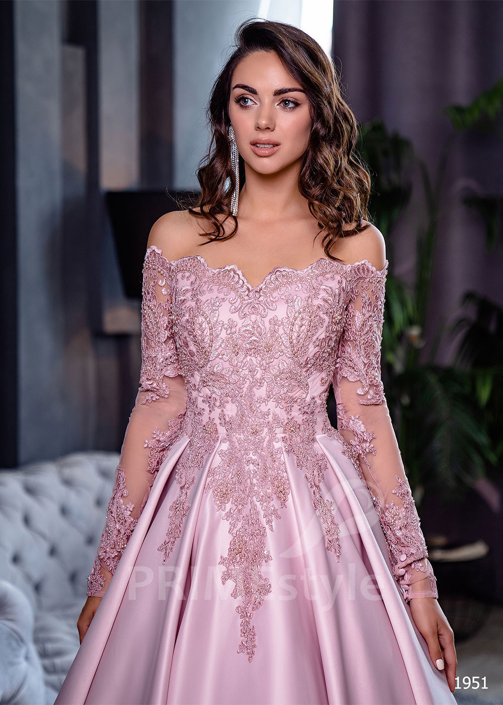 Saténove popolnočné šaty RC1951