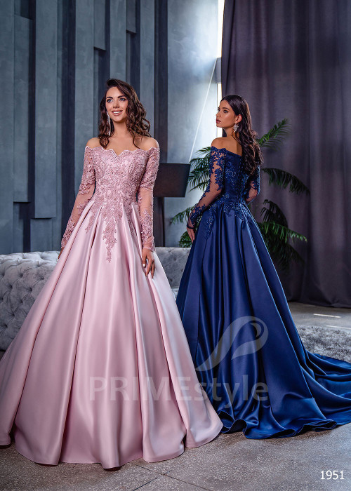 Saténove popolnočné šaty RC1951