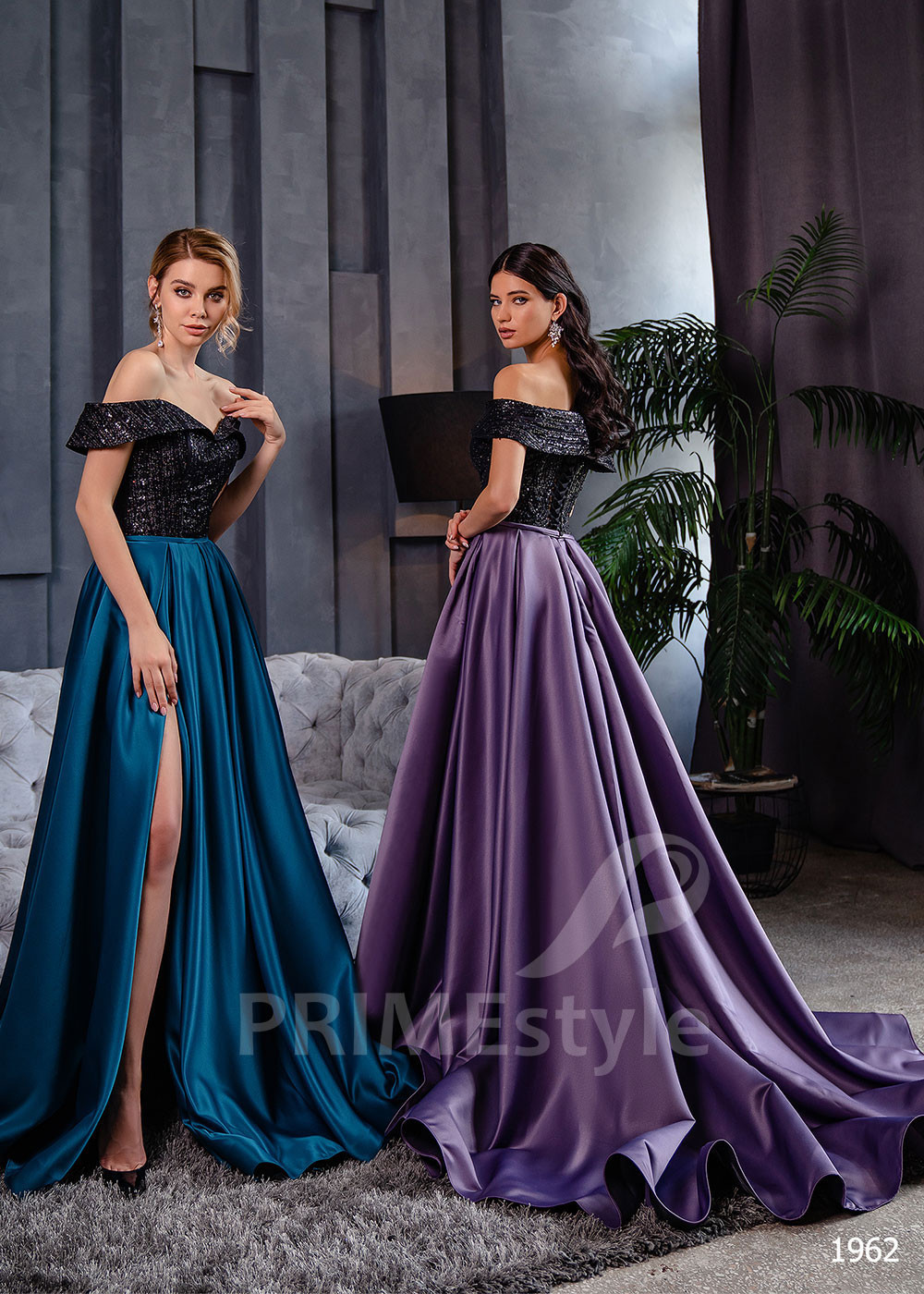 Saténove popolnočné šaty RC1962