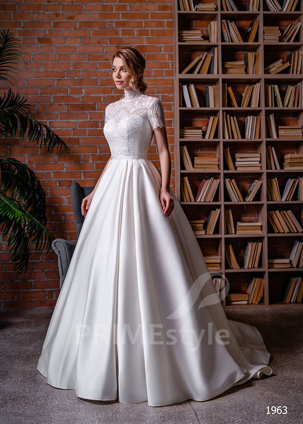 Saténové šaty na svadbu RC1963