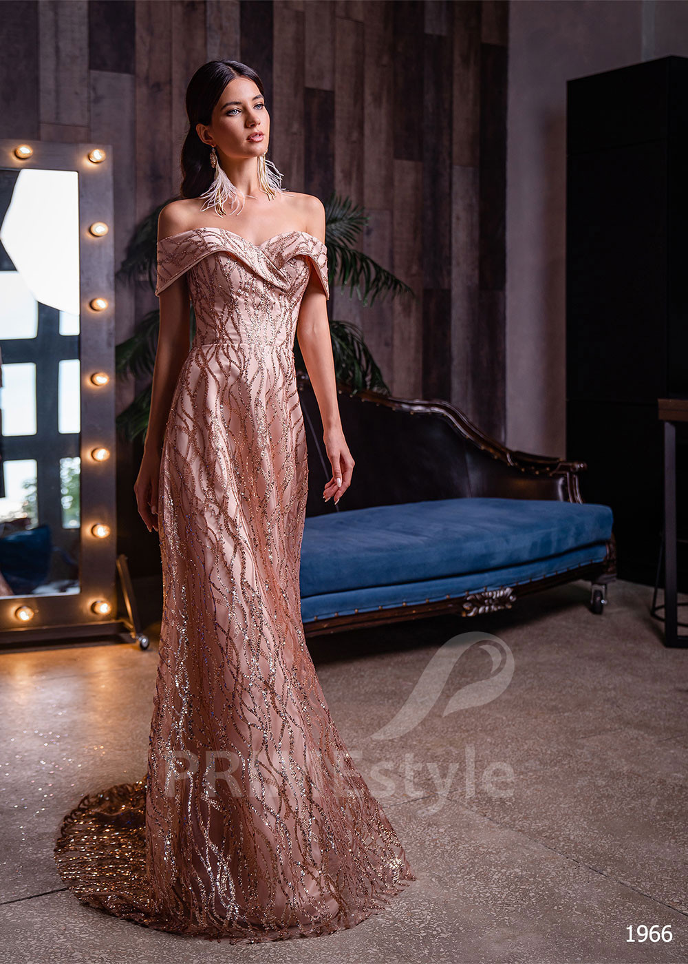 Trblietavé spoločenské šaty RC1966