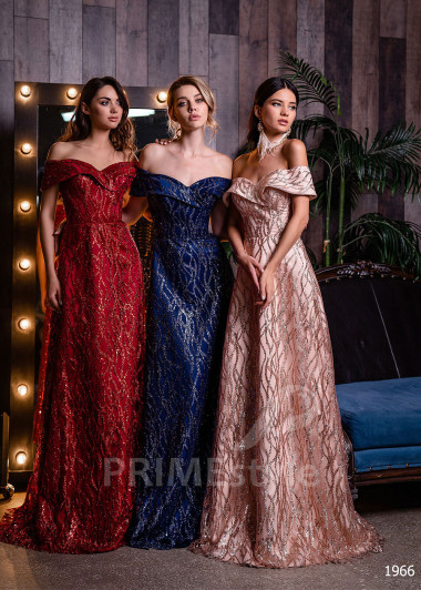 Trblietavé spoločenské šaty RC1966 - primestyle.sk