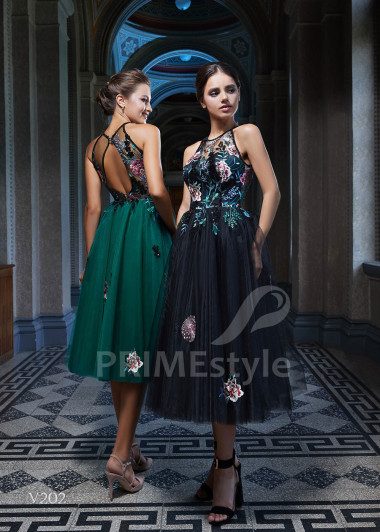 Midi šaty na svadbu RS202 - primestyle.sk