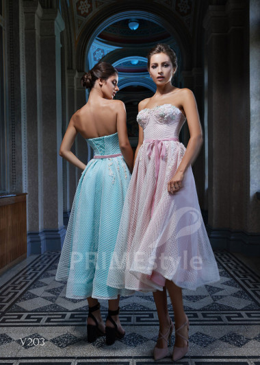 Midi šaty na svadbu RS203 - primestyle.sk