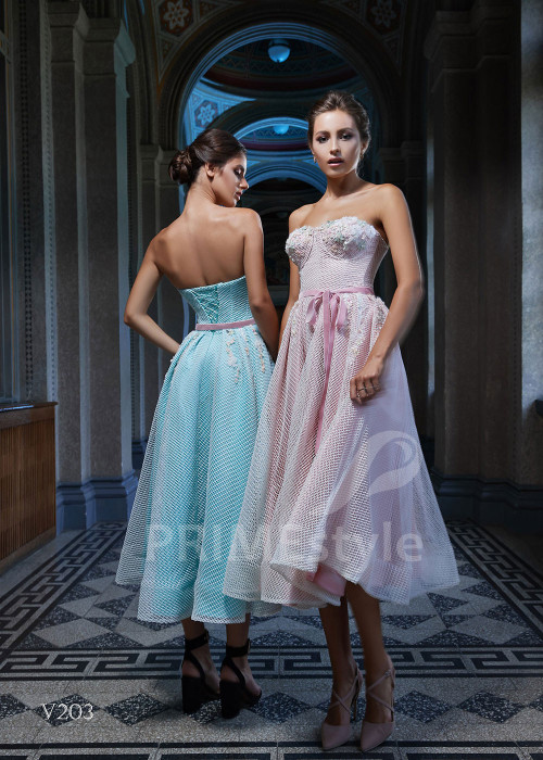 Midi šaty na svadbu RS203