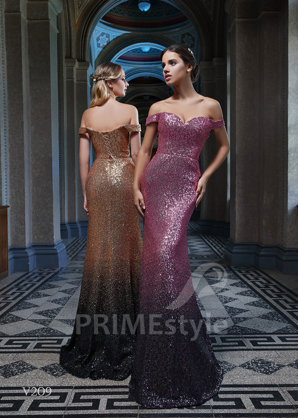 Trblietavé spoločenské šaty RS209