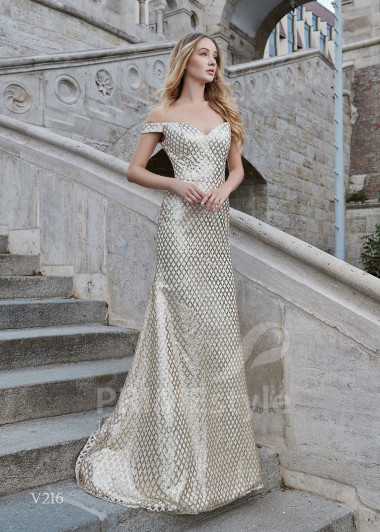 Trblietavé spoločenské šaty RS216