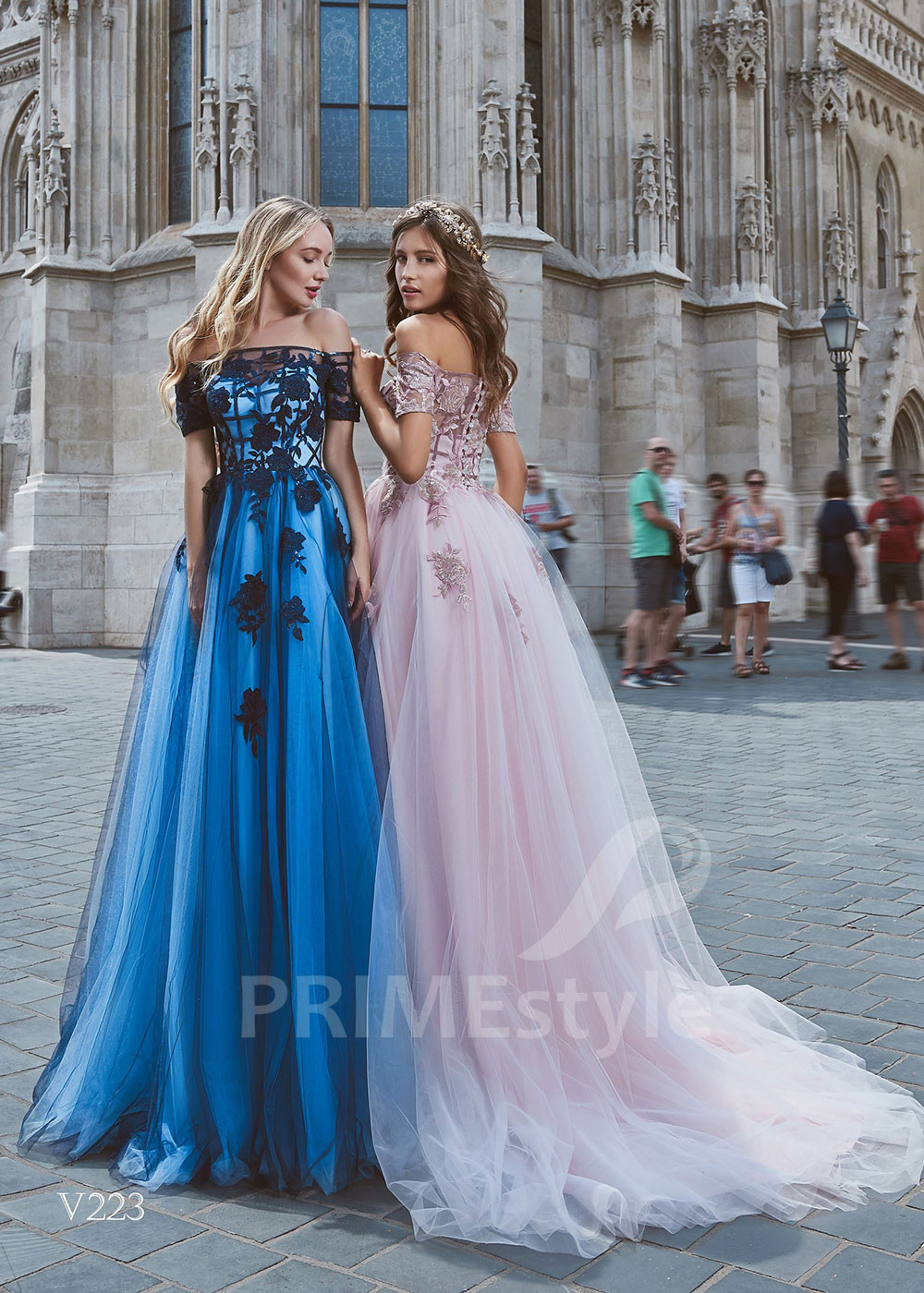 Tylové popolnočné šaty RS223