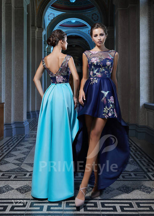 Asymetrické spoločenské šaty RS224