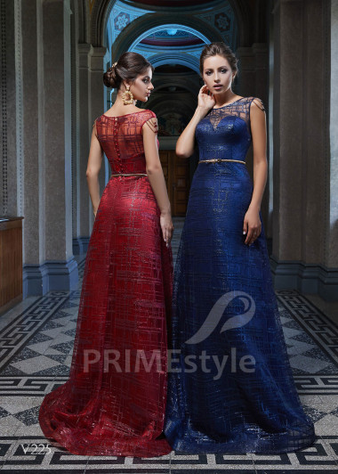 Trblietavé spoločenské šaty RS225 - primestyle.sk