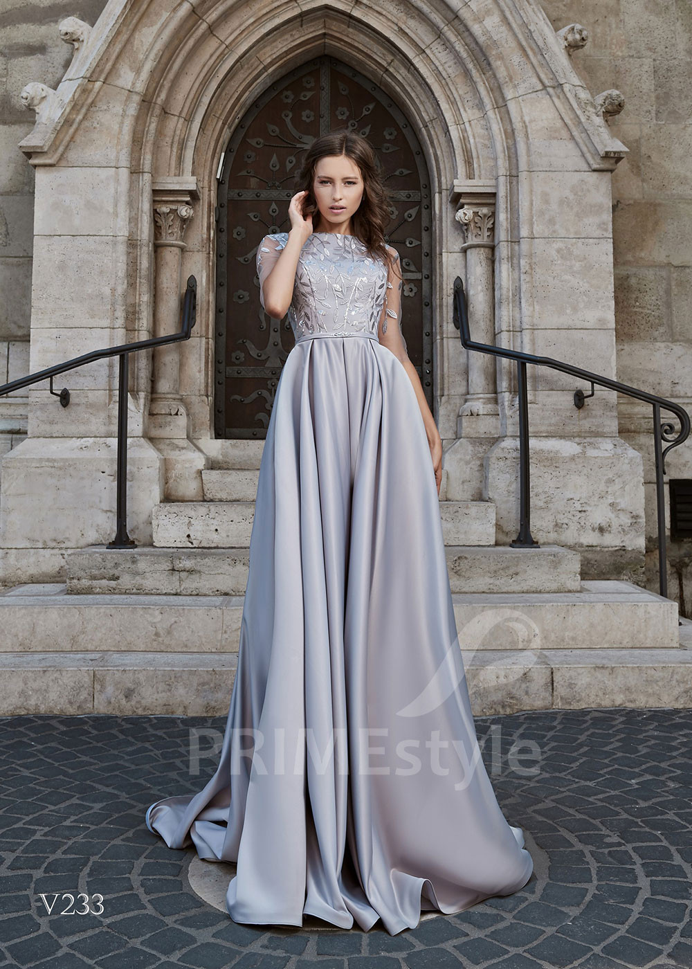 Elegantné šaty na stužkovú RS233