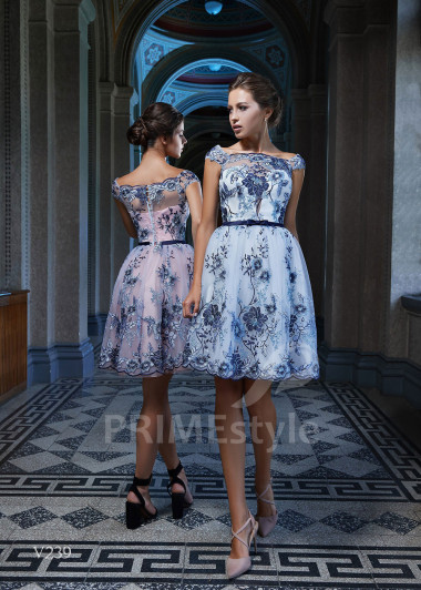 Kvetované šaty na svadbu RS239 - primestyle.sk