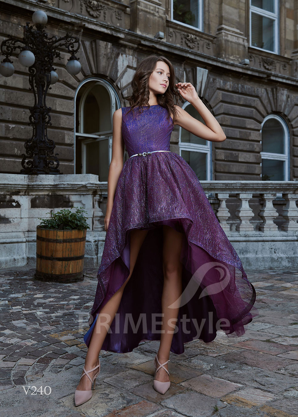 Asymetrické spoločenské šaty RS240