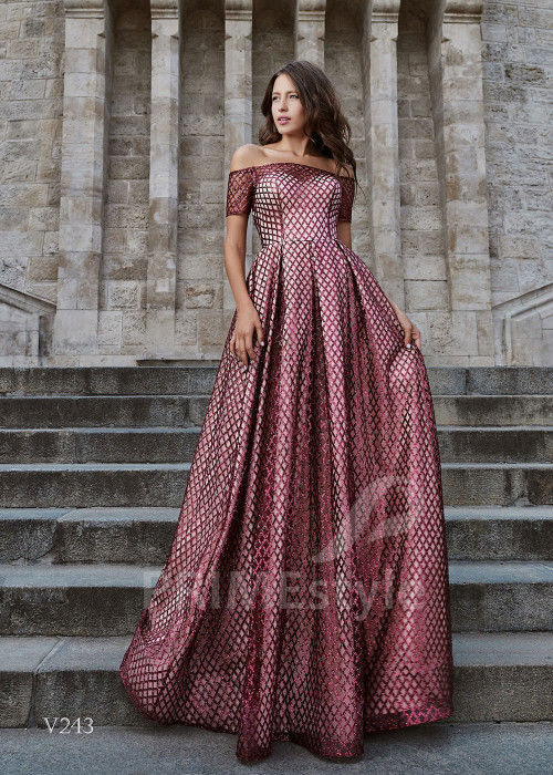 Trblietavé spoločenské šaty RS243