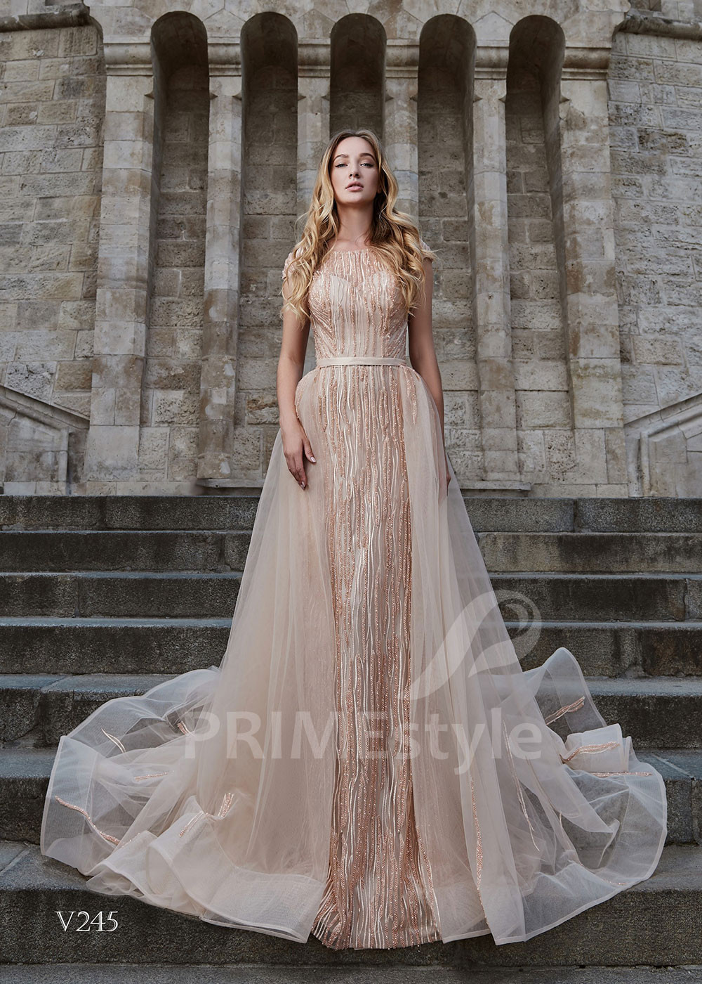 Tylové šaty na svadbu RS245
