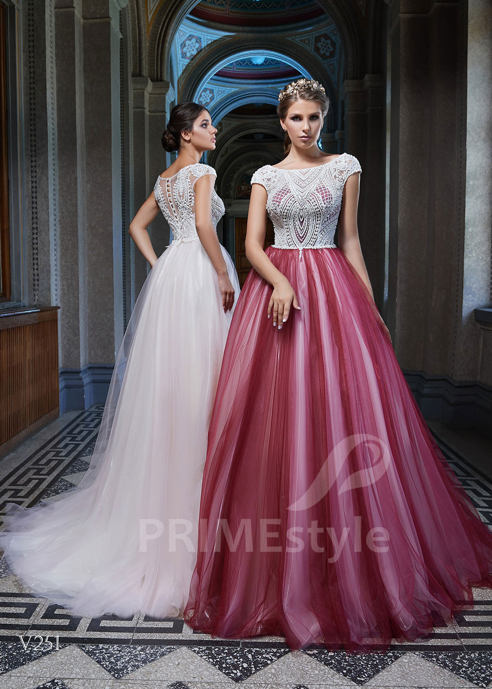 Tylové šaty na svadbu RS251