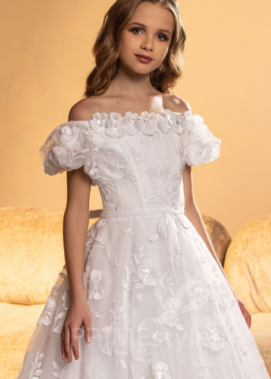 Luxusné šaty na 1. sväté prijímanie RVK005 - primestyle.sk