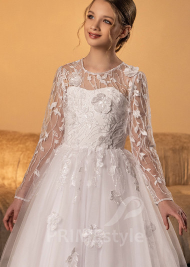 Luxusné šaty na 1. sväté prijímanie RVK015 - primestyle.sk