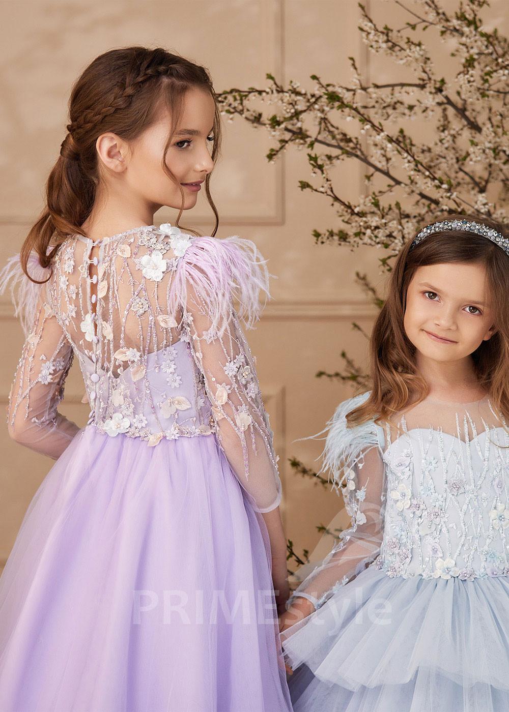 Detské šaty na svadbu RS174