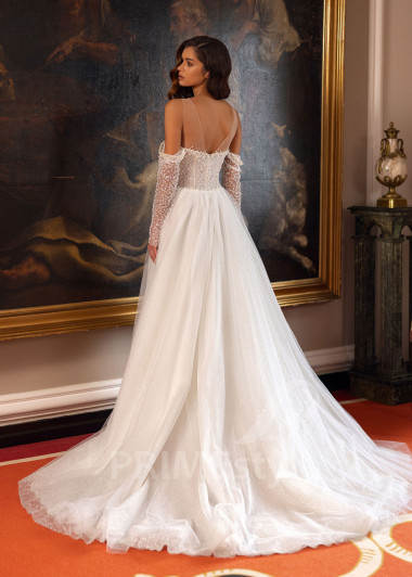 Luxusné trblietavé svadobné šaty Anita - primestyle.sk