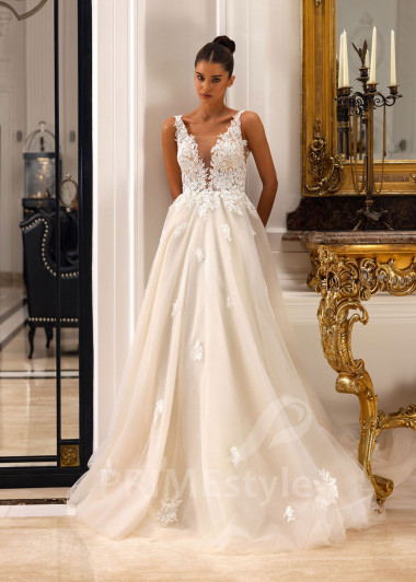 Luxusné čipkované svadobné šaty Bonnie