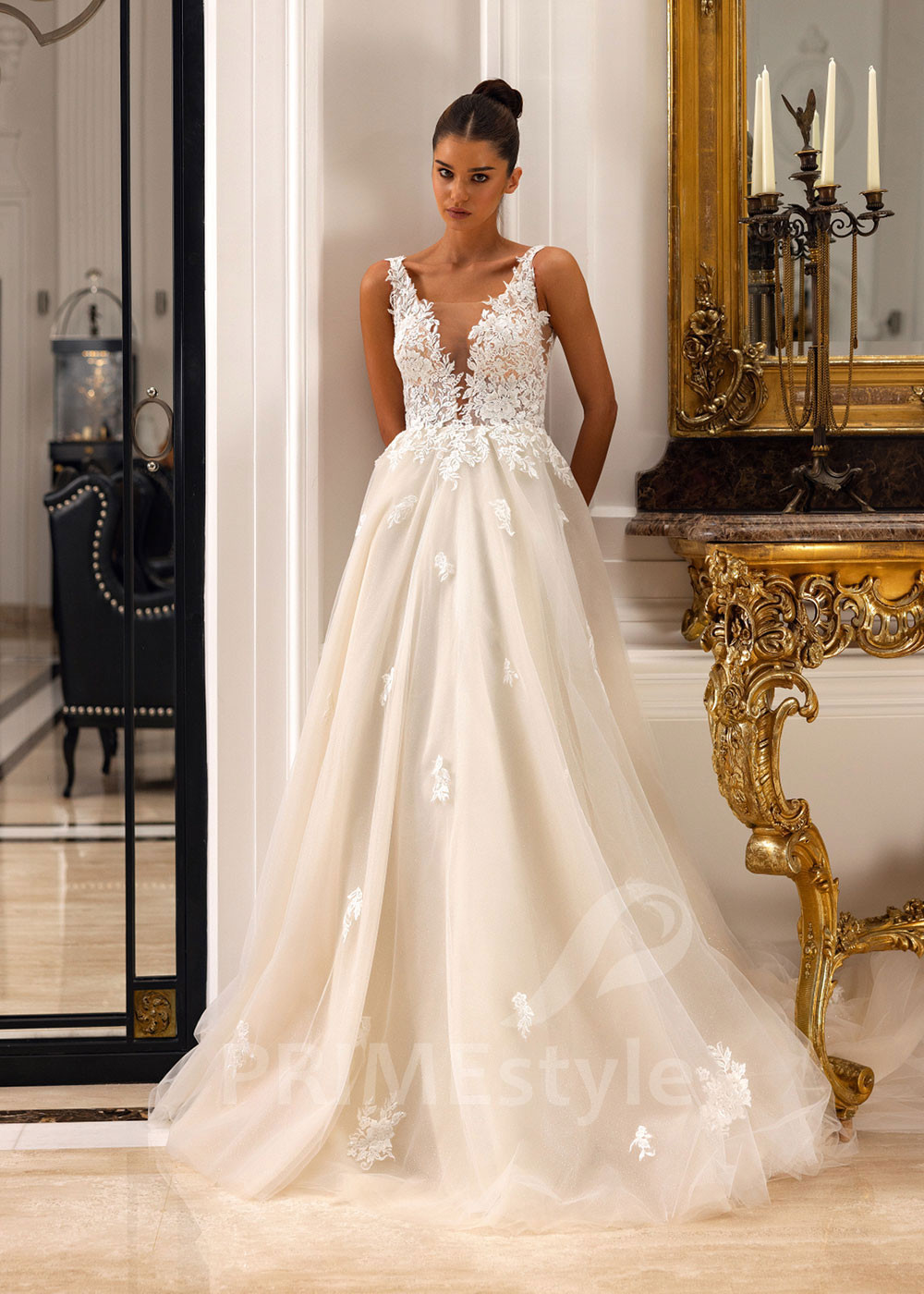 Luxusné čipkované svadobné šaty Bonnie