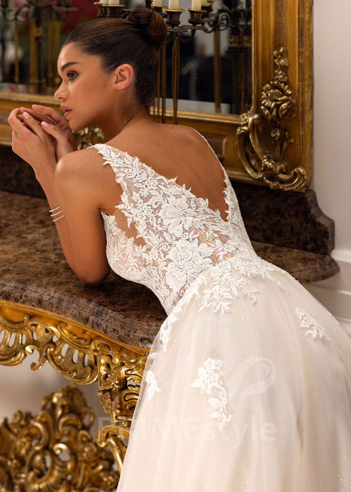 Luxusné čipkované svadobné šaty Bonnie