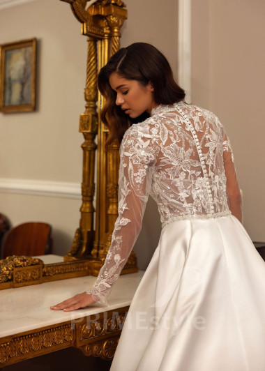 Elegantné čipkované svadobné šaty Courtney - primestyle.sk