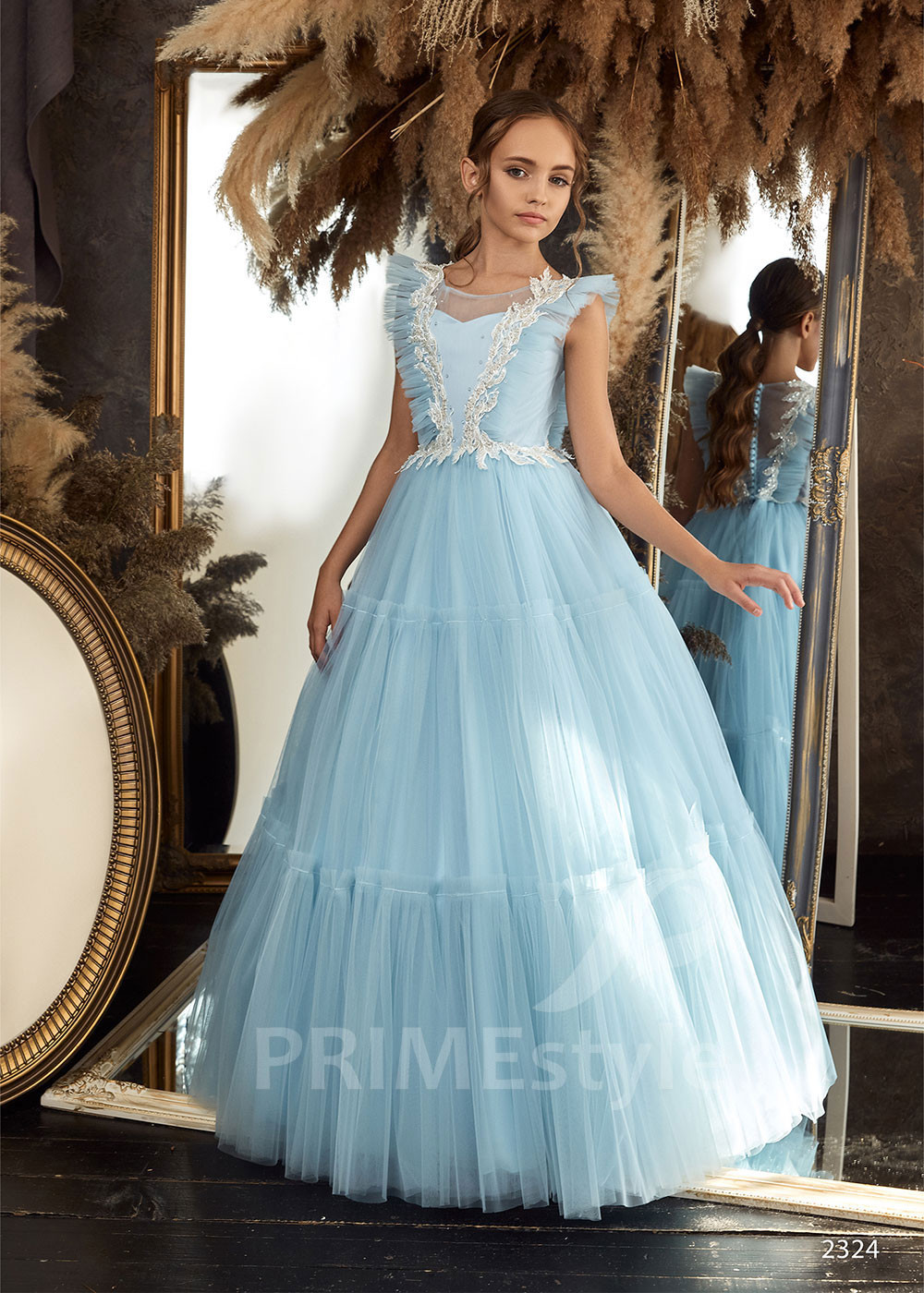 Tylové detské šaty RC2324