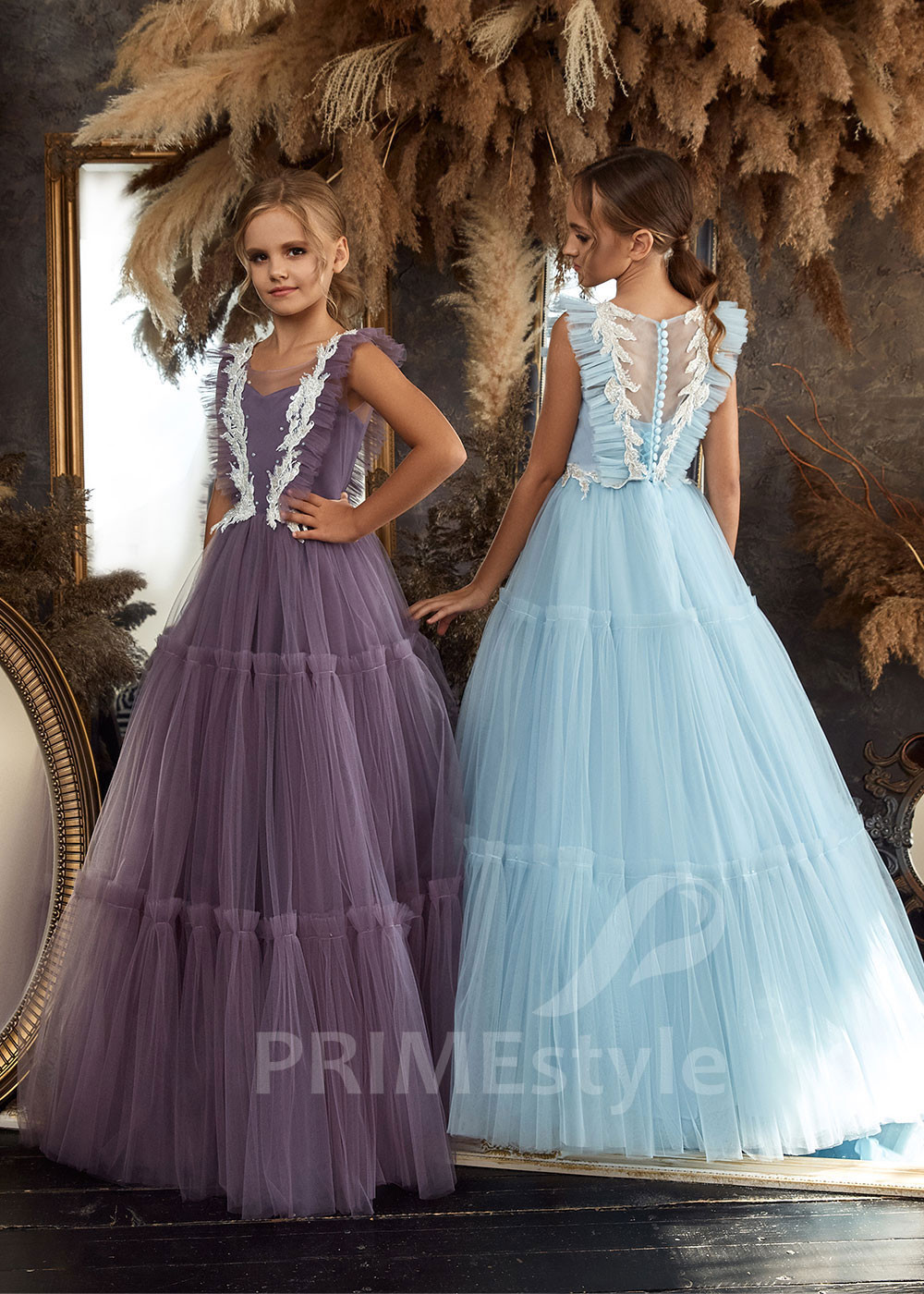 Tylové detské šaty RC2324