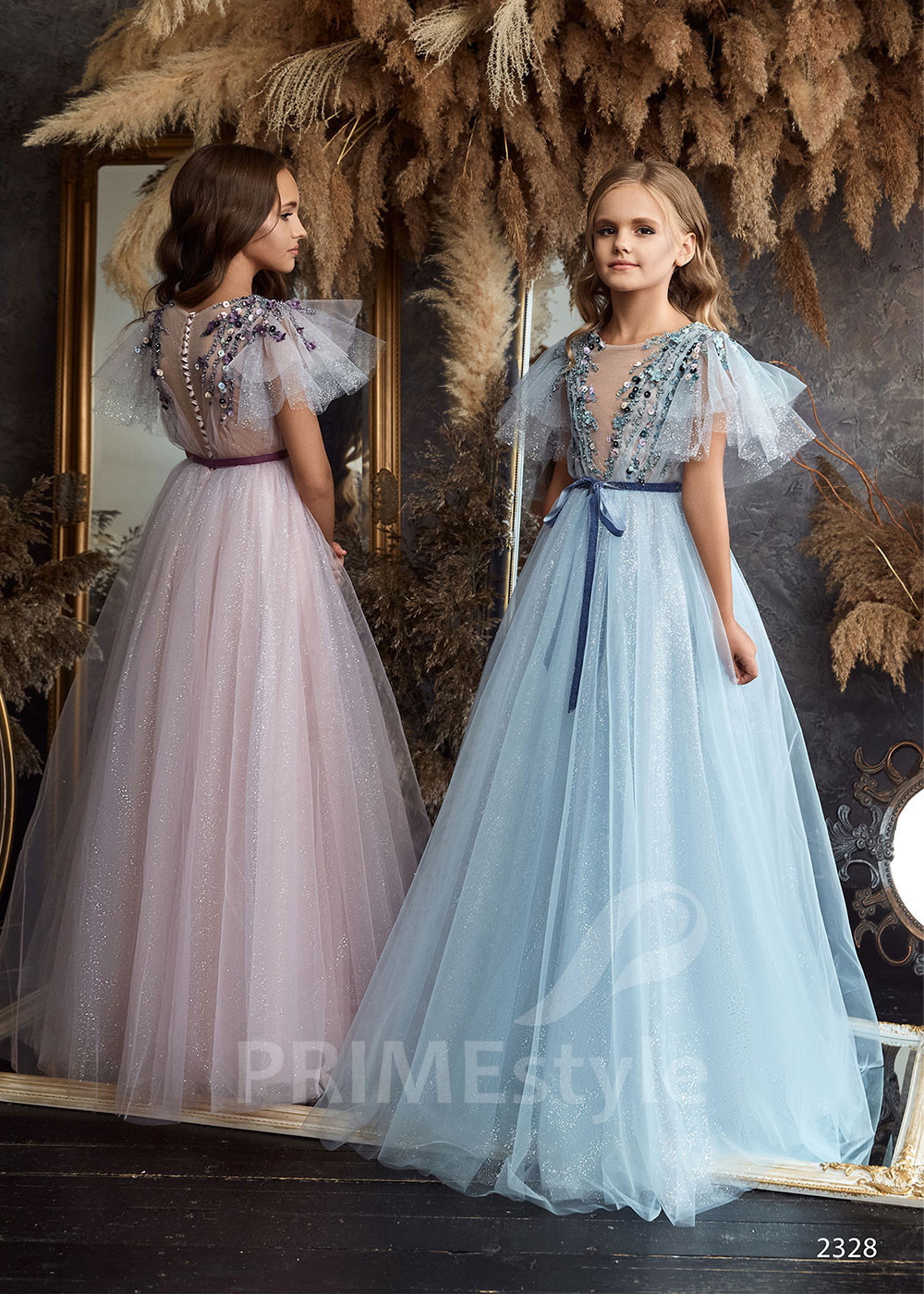 Tylové detské šaty RC2328