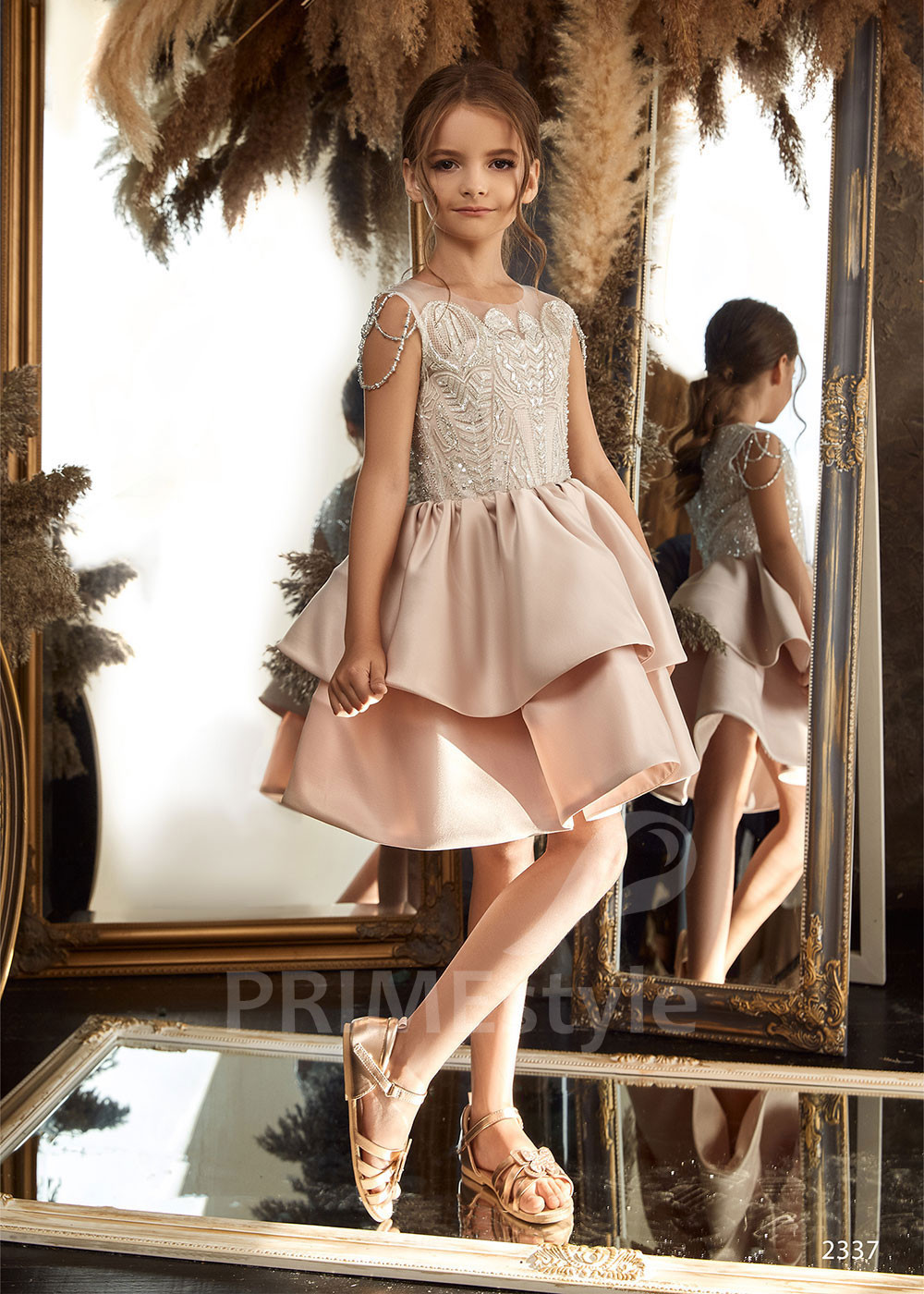 Dievčenské spoločenské šaty RC2337