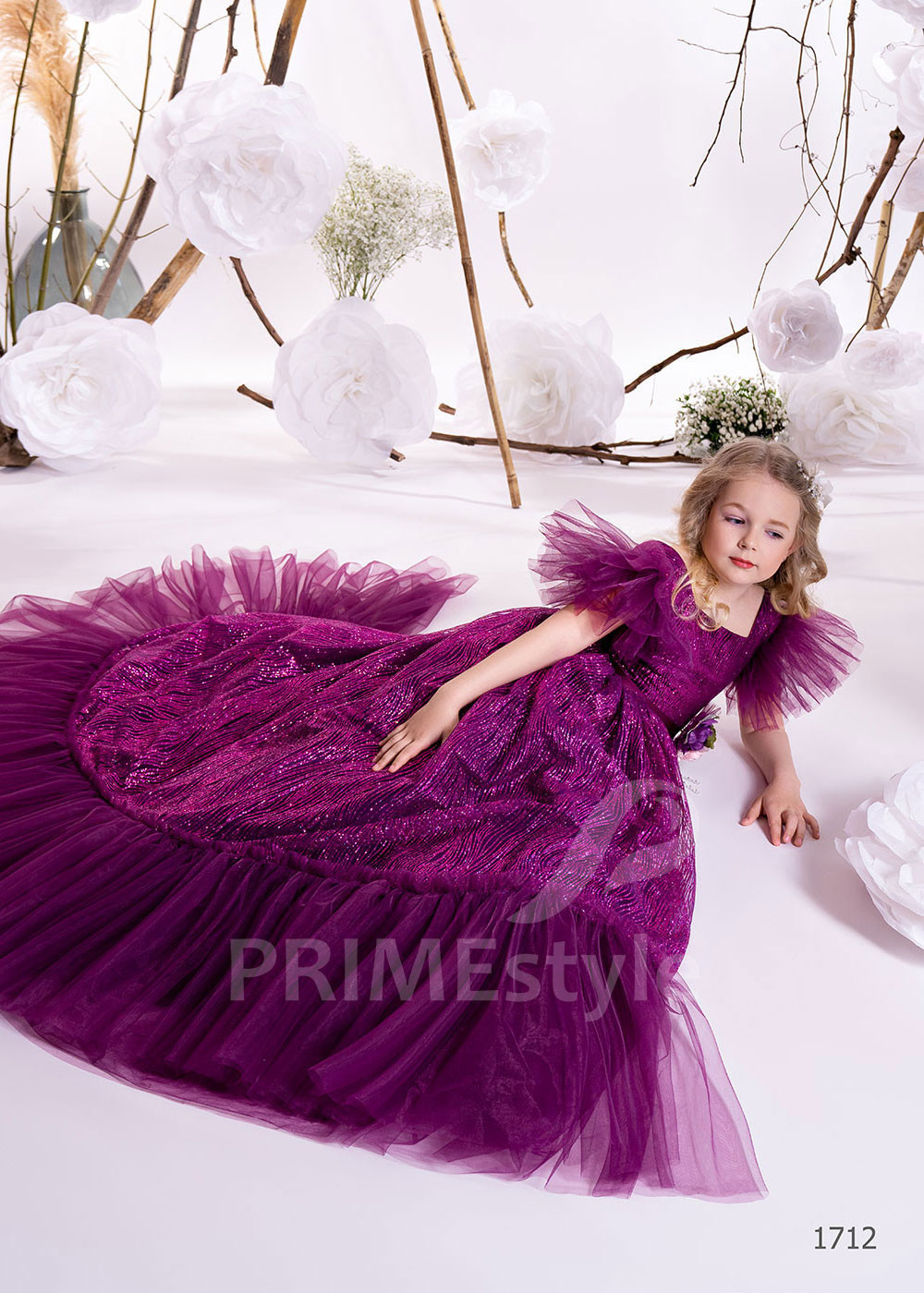 Dievčenské spoločenské šaty RC1712