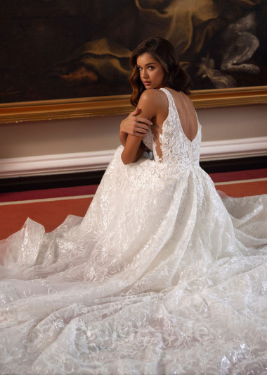 Luxusné princeznovské svadobné šaty Elana - primestyle.sk