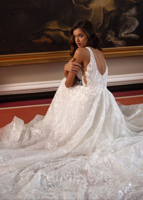 Luxusné princeznovské svadobné šaty Elana