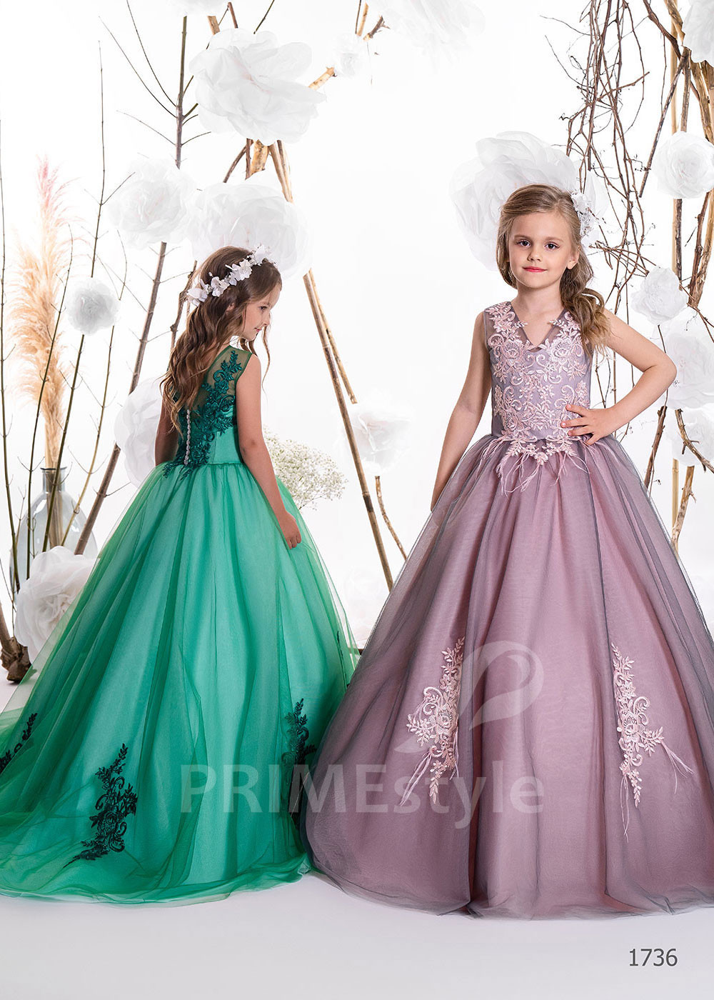 Detské princeznovské šaty  RC1736