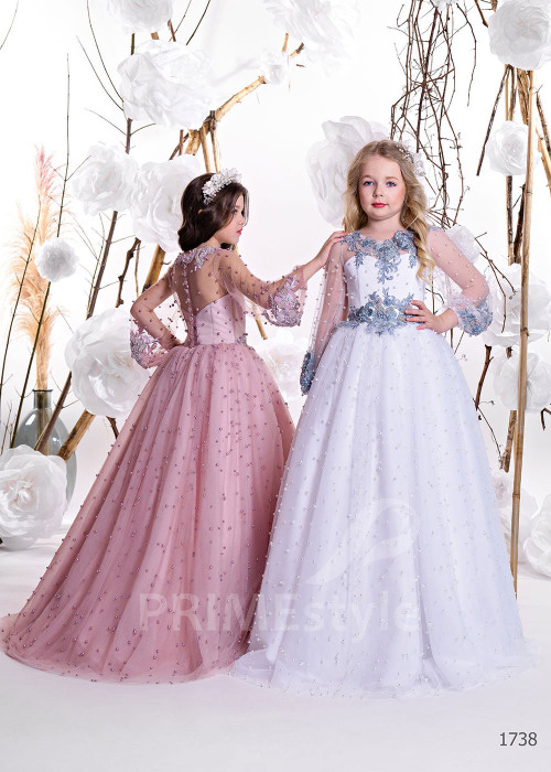 Detské šaty na svadbu RC1738