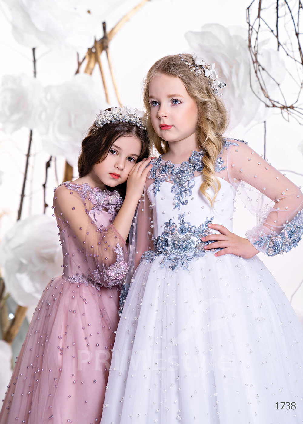 Detské šaty na svadbu RC1738