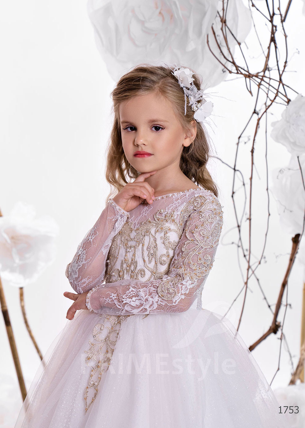 Detské slávnostné šaty RC1753