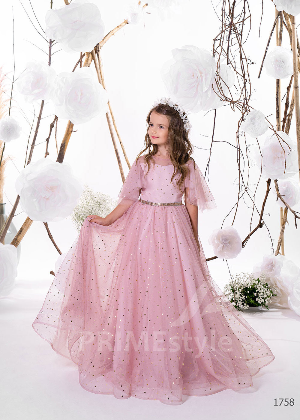 Detské šaty na svadbu RC1758