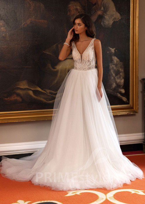 Luxusné romantické svadobné šaty Emma