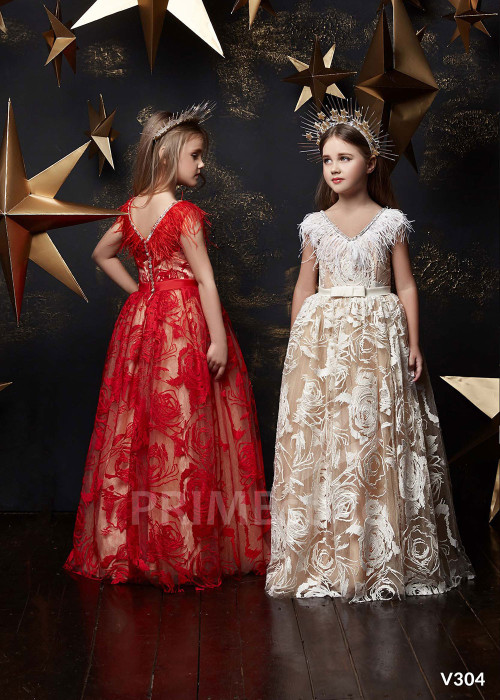 Dievčenské spoločenské šaty RV304